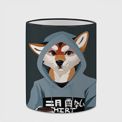 Кружка 3D Furry fox, цвет: 3D-черный кант — фото 2