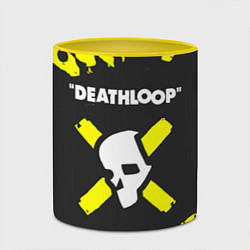 Кружка 3D Deathloop - Paint, цвет: 3D-белый + желтый — фото 2