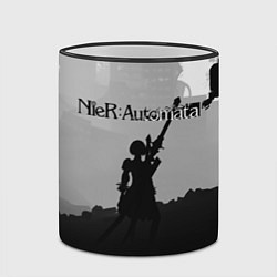 Кружка 3D Nier Automata Z, цвет: 3D-черный кант — фото 2