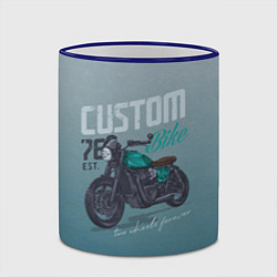 Кружка 3D Custom Bike, цвет: 3D-синий кант — фото 2
