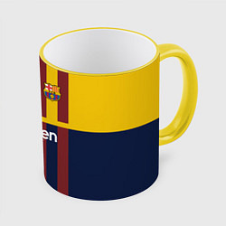Кружка 3D BARCELONA FC БАРСЕЛОНА ФК BARCA, цвет: 3D-желтый кант