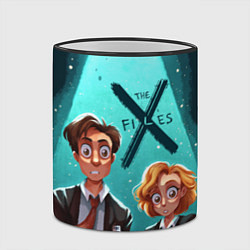 Кружка 3D Fox Mulder and Dana Scully, цвет: 3D-черный кант — фото 2