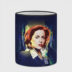 Кружка 3D Dana Scully, цвет: 3D-черный кант — фото 2