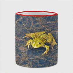 Кружка 3D Лягушка, цвет: 3D-красный кант — фото 2