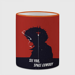 Кружка 3D Cowboy Bebop - Spike, цвет: 3D-оранжевый кант — фото 2