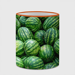 Кружка 3D Арбузы, цвет: 3D-оранжевый кант — фото 2
