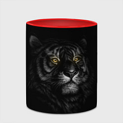 Кружка 3D Тигр, цвет: 3D-белый + красный — фото 2