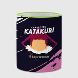 Кружка 3D Шарлотта Катакури One Piece, цвет: 3D-светло-зеленый кант — фото 2