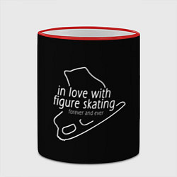 Кружка 3D In Love With Figure Skating, цвет: 3D-красный кант — фото 2