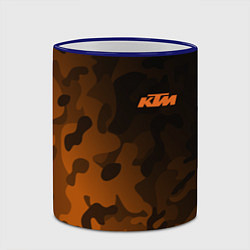 Кружка 3D KTM КТМ CAMO RACING, цвет: 3D-синий кант — фото 2