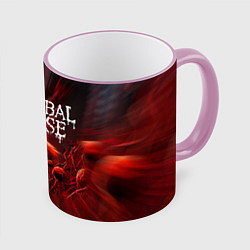 Кружка 3D Blood Cannibal Corpse Труп Каннибала Z, цвет: 3D-розовый кант