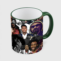 Кружка 3D Короли Рэпа KING RAP, цвет: 3D-зеленый кант