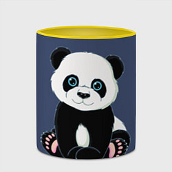Кружка 3D Милая Панда Sweet Panda, цвет: 3D-белый + желтый — фото 2