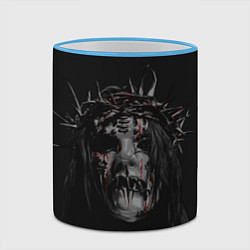 Кружка 3D Joey Jordison, цвет: 3D-небесно-голубой кант — фото 2