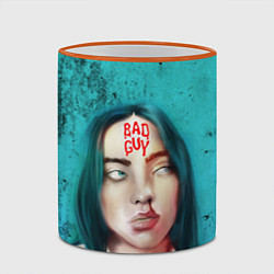 Кружка 3D BAD GUY BILLIE EILISH Z, цвет: 3D-оранжевый кант — фото 2