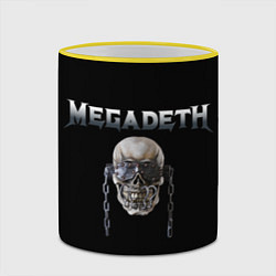 Кружка 3D Megadeth, цвет: 3D-желтый кант — фото 2