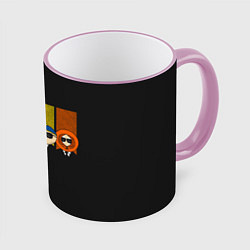 Кружка 3D South park FBI, цвет: 3D-розовый кант