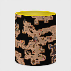 Кружка 3D Heroes III Dungeon Map, цвет: 3D-белый + желтый — фото 2