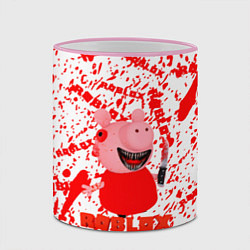 Кружка 3D Roblox piggyСвинка Пигги, цвет: 3D-розовый кант — фото 2