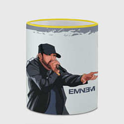 Кружка 3D EMINEM ЭМИНЕМ Z, цвет: 3D-желтый кант — фото 2