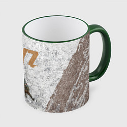 Кружка 3D DAYZ ДЕЙЗИ Z, цвет: 3D-зеленый кант