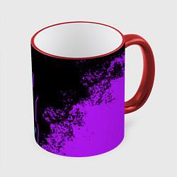 Кружка 3D НЕОНОВЫЙ СИРЕНОГОЛОВЫЙ, цвет: 3D-красный кант