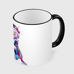 Кружка 3D Ци Ци из Genshin Impact, цвет: 3D-черный кант