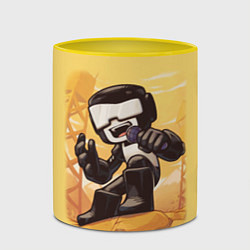 Кружка 3D Танкист Tankman, цвет: 3D-белый + желтый — фото 2