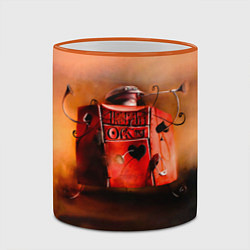 Кружка 3D Агата Кристи OPIUM, цвет: 3D-оранжевый кант — фото 2