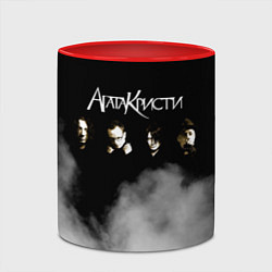 Кружка 3D Агата Кристи группа, цвет: 3D-белый + красный — фото 2