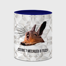 Кружка 3D Сурок, цвет: 3D-белый + синий — фото 2