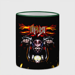 Кружка 3D Ария - Герой асфальта, цвет: 3D-зеленый кант — фото 2