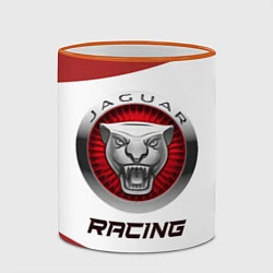 Кружка 3D Ягуар - Racing, цвет: 3D-оранжевый кант — фото 2