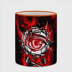 Кружка 3D АлисА глаз в колючей проволоке, цвет: 3D-оранжевый кант — фото 2