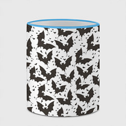 Кружка 3D Летучие мыши, цвет: 3D-небесно-голубой кант — фото 2