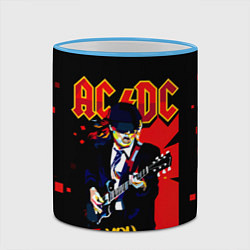 Кружка 3D ARE YOU REDY? ACDC, цвет: 3D-небесно-голубой кант — фото 2