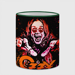 Кружка 3D Ozzy Osbourne, цвет: 3D-зеленый кант — фото 2