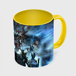 Кружка 3D WARFRAME ВАРФРЕЙМ Z, цвет: 3D-белый + желтый