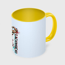 Кружка 3D Billie Herrington Гачимучи, цвет: 3D-белый + желтый