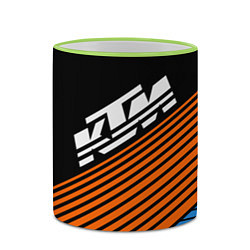 Кружка 3D KTM КТМ Z, цвет: 3D-светло-зеленый кант — фото 2