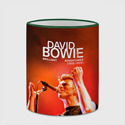 Кружка 3D Brilliant Live Adventures - David Bowie, цвет: 3D-зеленый кант — фото 2