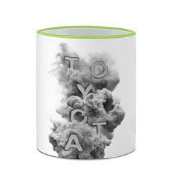 Кружка 3D TOYOTA SMOKE, цвет: 3D-светло-зеленый кант — фото 2