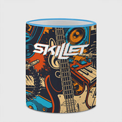 Кружка 3D Skillet Скиллет Z, цвет: 3D-небесно-голубой кант — фото 2