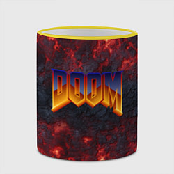 Кружка 3D DOOM ДУМ Z, цвет: 3D-желтый кант — фото 2