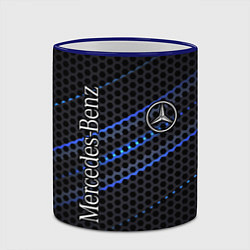 Кружка 3D MERCEDES LOGO NEON, цвет: 3D-синий кант — фото 2
