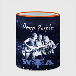 Кружка 3D From The Setting Sun In Wacken - Deep Purple, цвет: 3D-оранжевый кант — фото 2