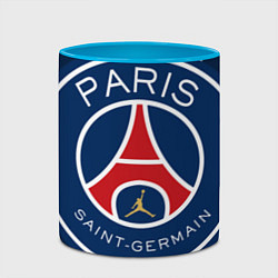 Кружка 3D Paris Saint-Germain PSG, цвет: 3D-белый + небесно-голубой — фото 2