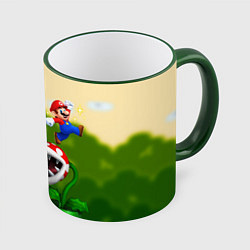 Кружка 3D Mario Coins, цвет: 3D-зеленый кант
