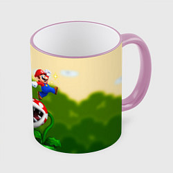 Кружка 3D Mario Coins, цвет: 3D-розовый кант