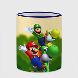 Кружка 3D 3DMario, цвет: 3D-синий кант — фото 2